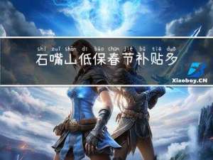 石嘴山低保春节补贴多少