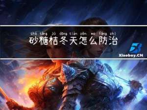 砂糖桔冬天怎么防治