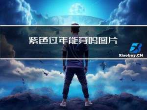 紫色过年能穿吗图片