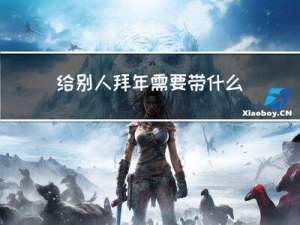 给别人拜年需要带什么礼物