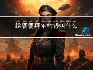 给婆婆拜年的钱叫什么