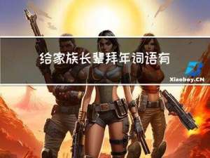 给家族长辈拜年词语有哪些