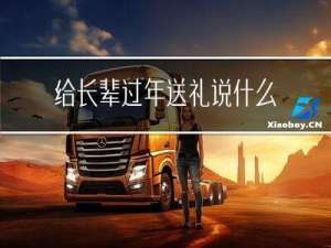 给长辈过年送礼说什么话