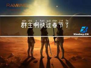 群主啊快过春节了