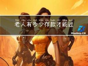 老人有多少存款才能过年