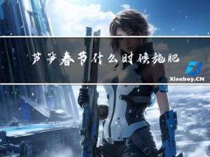 芦笋春节什么时候施肥