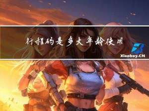 行程码是多大年龄使用的