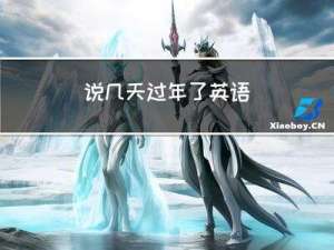 说几天过年了英语