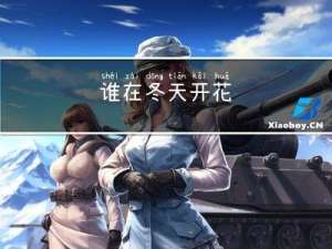 谁在冬天开花