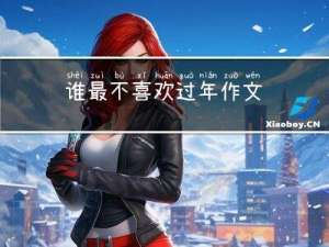 谁最不喜欢过年作文