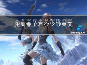 距离春节有多少钱英文