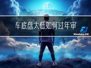 车底盘太低如何过年审啊