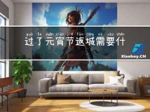 过了元宵节返城需要什么