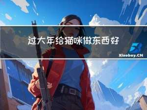 过大年给猫咪做东西好吗