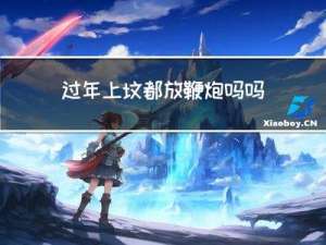 过年上坟都放鞭炮吗吗