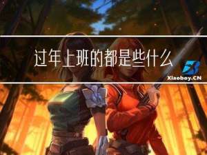 过年上班的都是些什么人