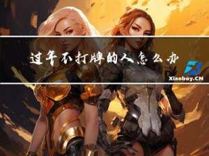 过年不打牌的人怎么办事