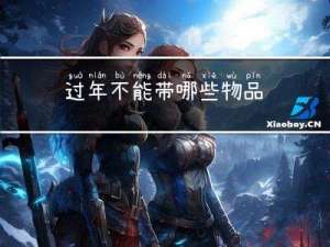 过年不能带哪些物品