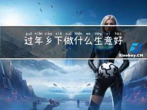 过年乡下做什么生意好做