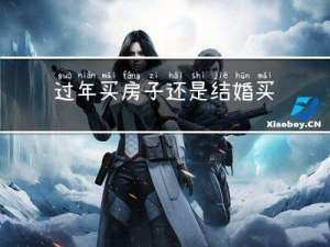 过年买房子还是结婚买好