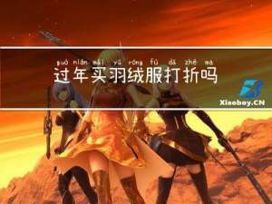 过年买羽绒服打折吗