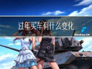 过年买车有什么变化