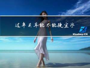 过年买车能不能便宜些