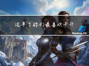 过年了你们最喜欢干什么
