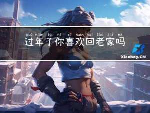 过年了你喜欢回老家吗