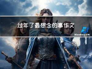 过年了最想念的事作文