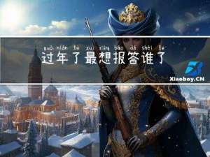 过年了最想报答谁了
