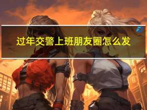 过年交警上班朋友圈怎么发