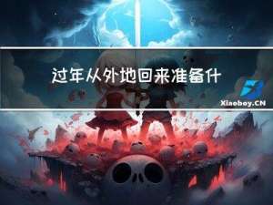 过年从外地回来准备什么
