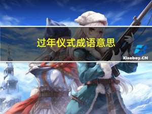 过年仪式成语意思