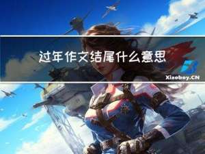 过年作文结尾什么意思