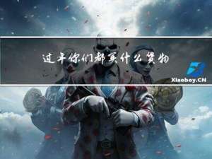过年你们都买什么货物
