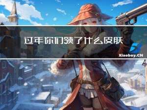 过年你们领了什么皮肤呢