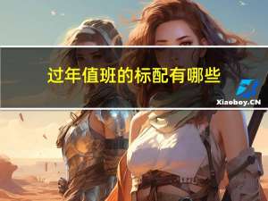 过年值班的标配有哪些