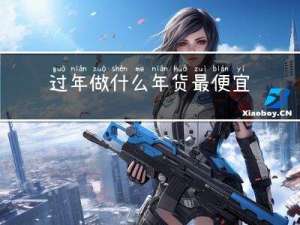 过年做什么年货最便宜