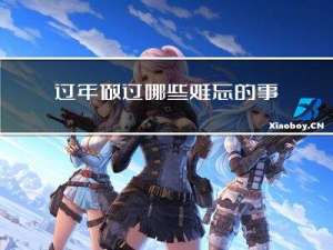 过年做过哪些难忘的事英语