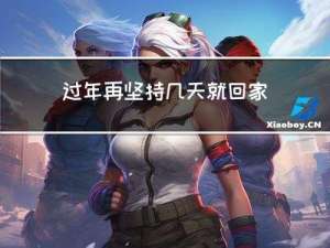 过年再坚持几天就回家了