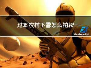 过年农村下雪怎么拍视频