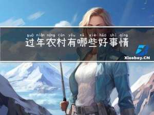 过年农村有哪些好事情