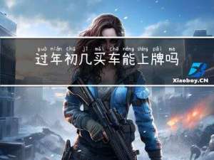 过年初几买车能上牌吗