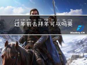 过年前去拜年可以吗英文