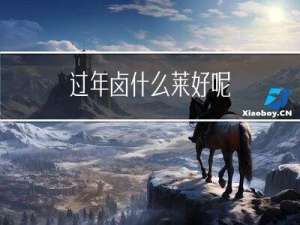 过年卤什么莱好呢