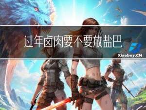 过年卤肉要不要放盐巴