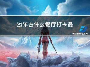 过年去什么餐厅打卡最好