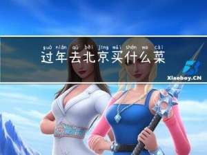 过年去北京买什么菜