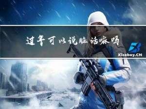 过年可以说脏话嘛吗